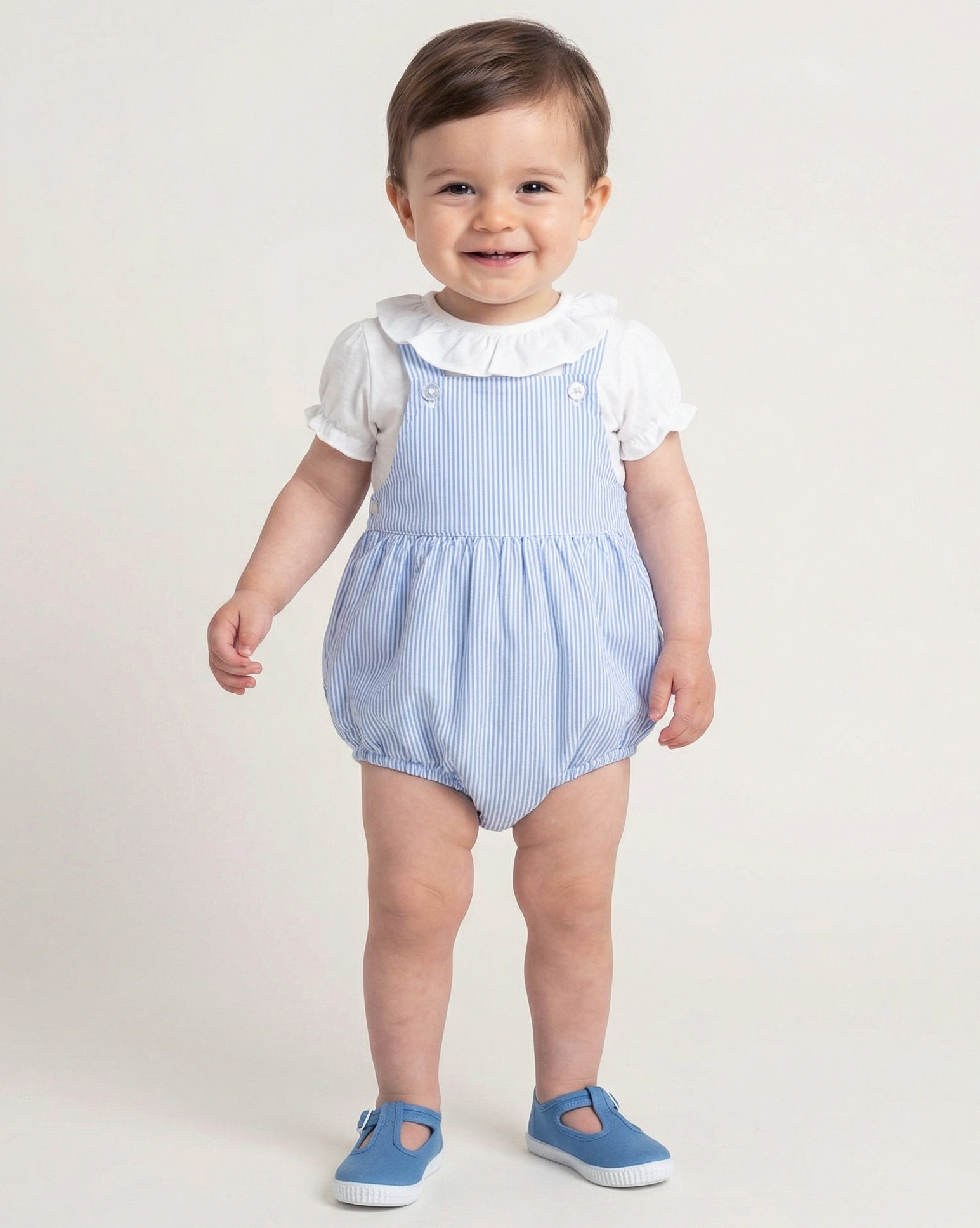 Baby romper look in blue