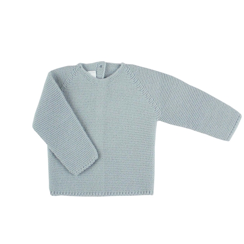 Grey thick knit baby sweater 