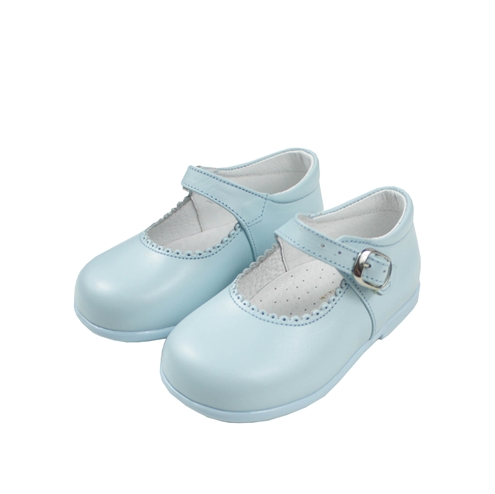 zapato piel mercedita azul