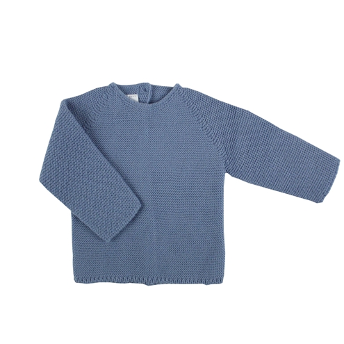 Medium blue baby sweater m&h