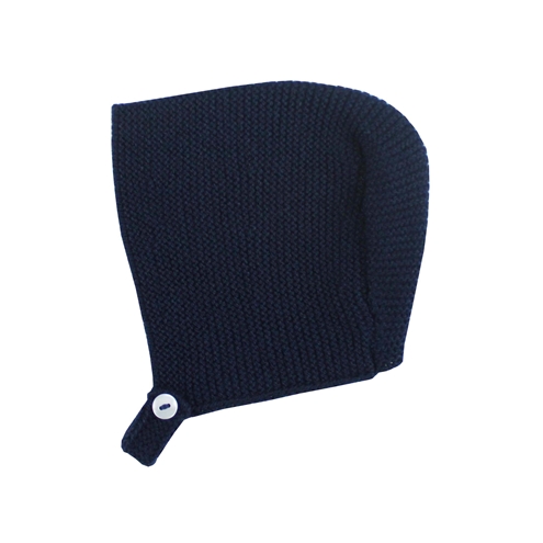 Navy blue baby bonnet m&h