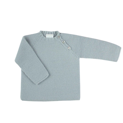 Jersey botones punto bobo gris