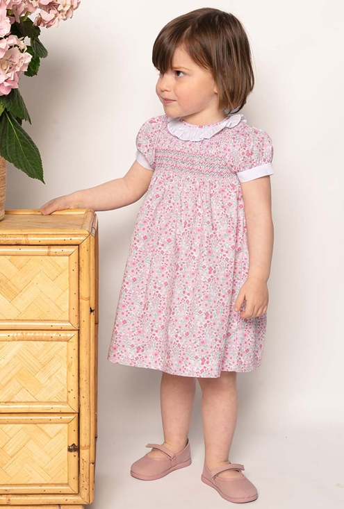 vestido flavia flores rosa