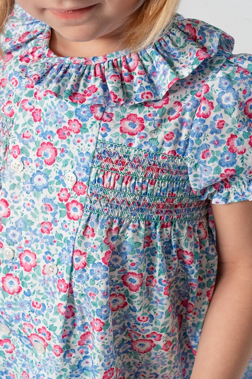 dress pink blue summer