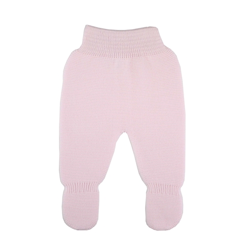 Pink thick knit baby leggings