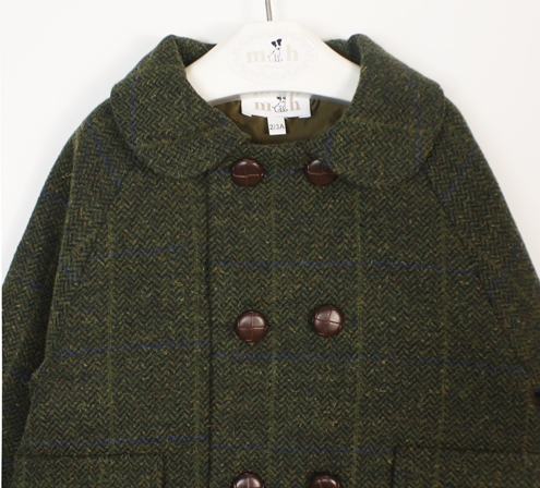 Green Double buttoned coat