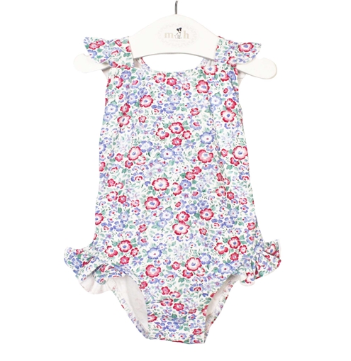 bañador niña estampado rosa verde azul