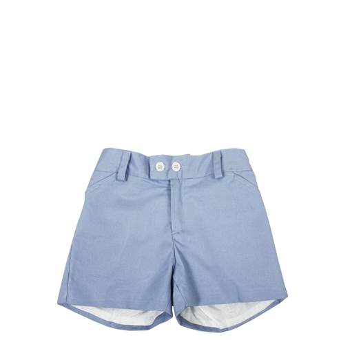 bermuda azul algodón