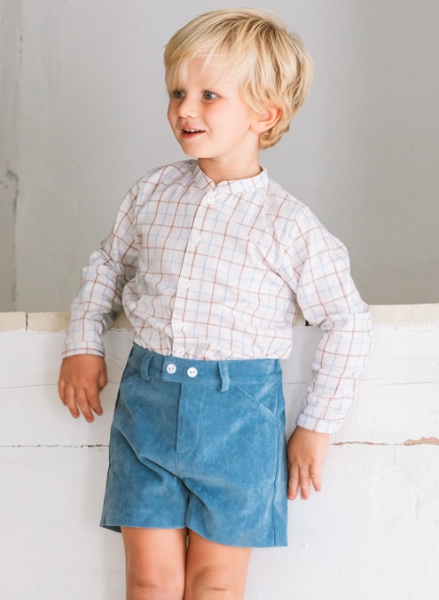 corduroy blue bermuda