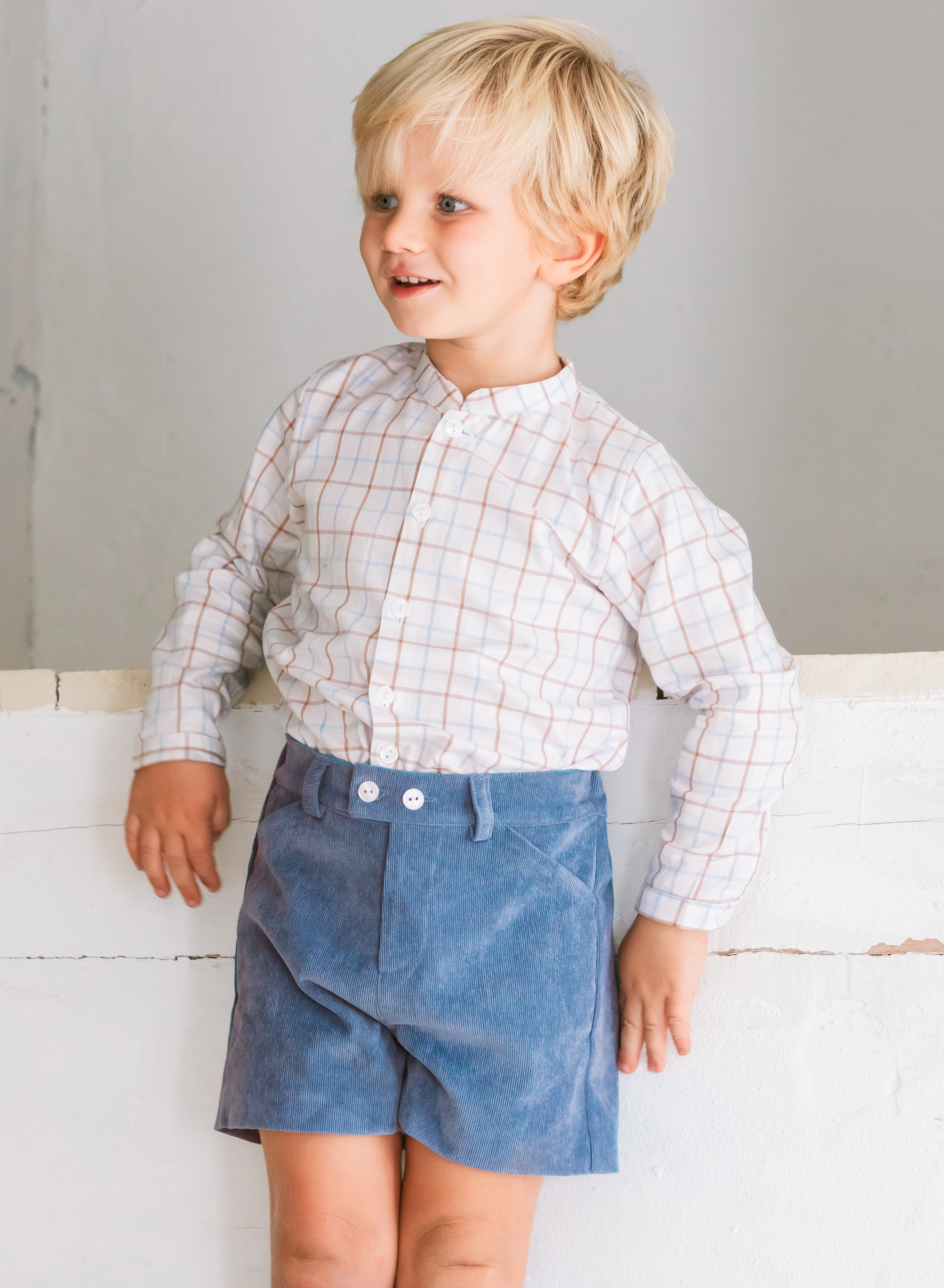 corduroy blue bermuda