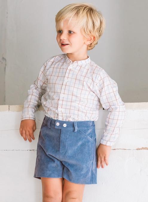 corduroy blue bermuda