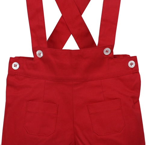 bermuda con tirante roja 