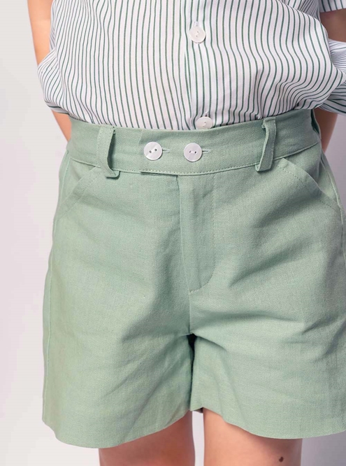 bermuda verde lino