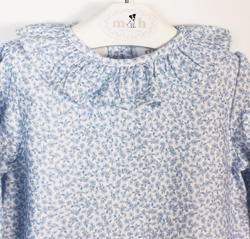 mini blue blouse