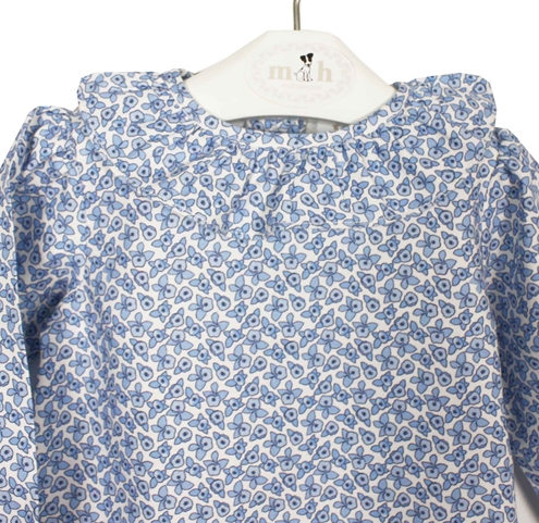 blusa azul niña
