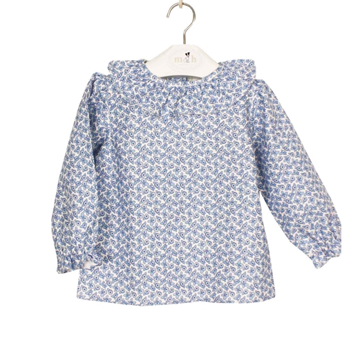 blusa azul niña