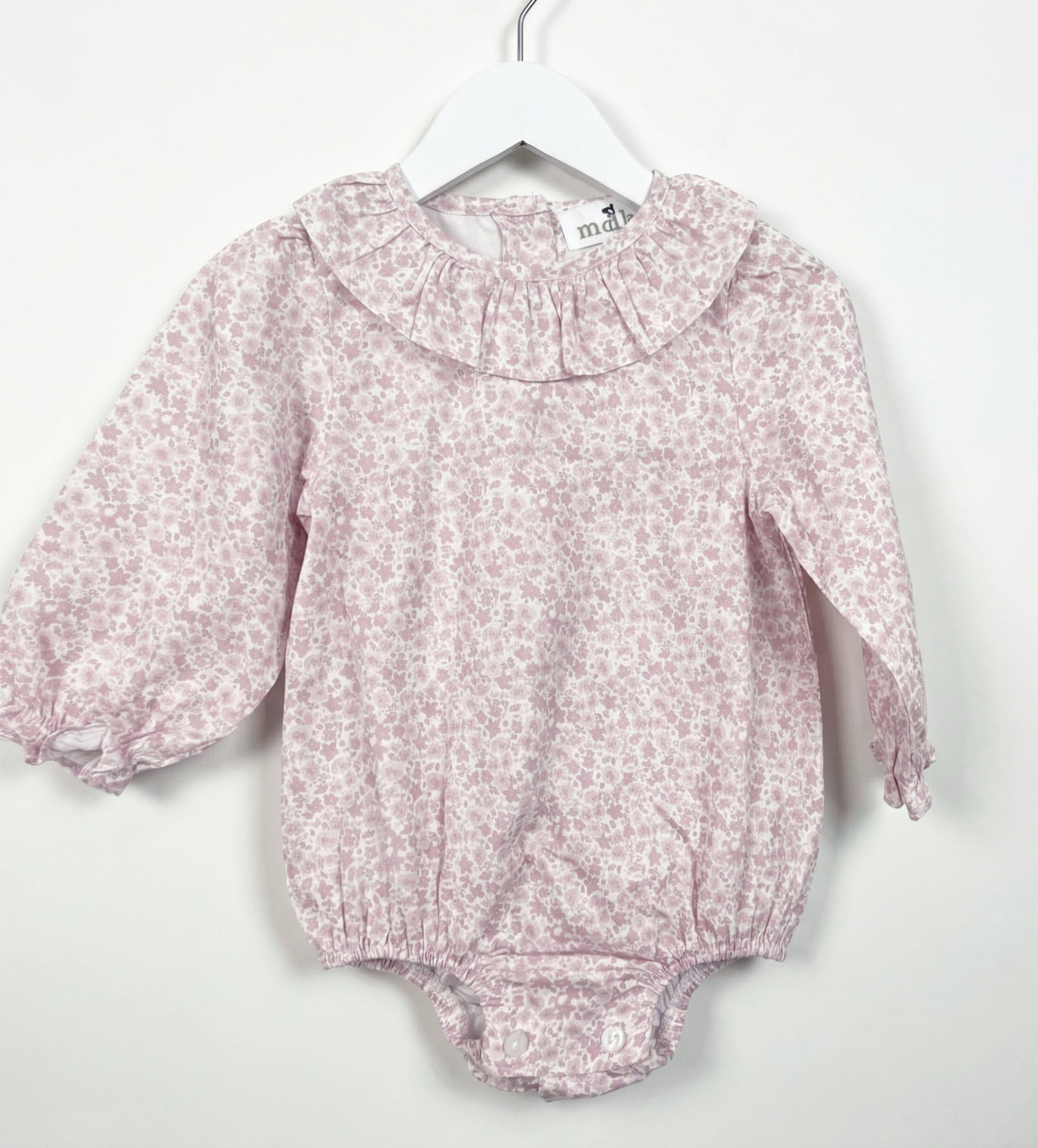 baby blouse pink flowers