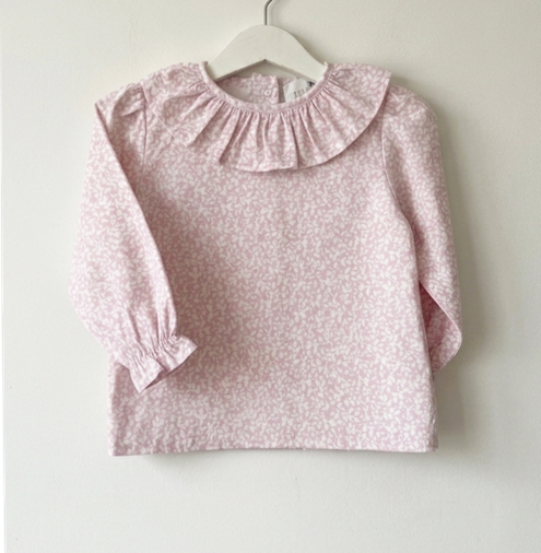 pink blouse flowers