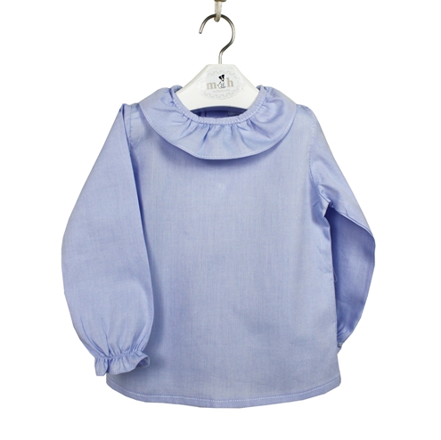 Blusa volante azul