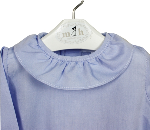 Blusa volante azul