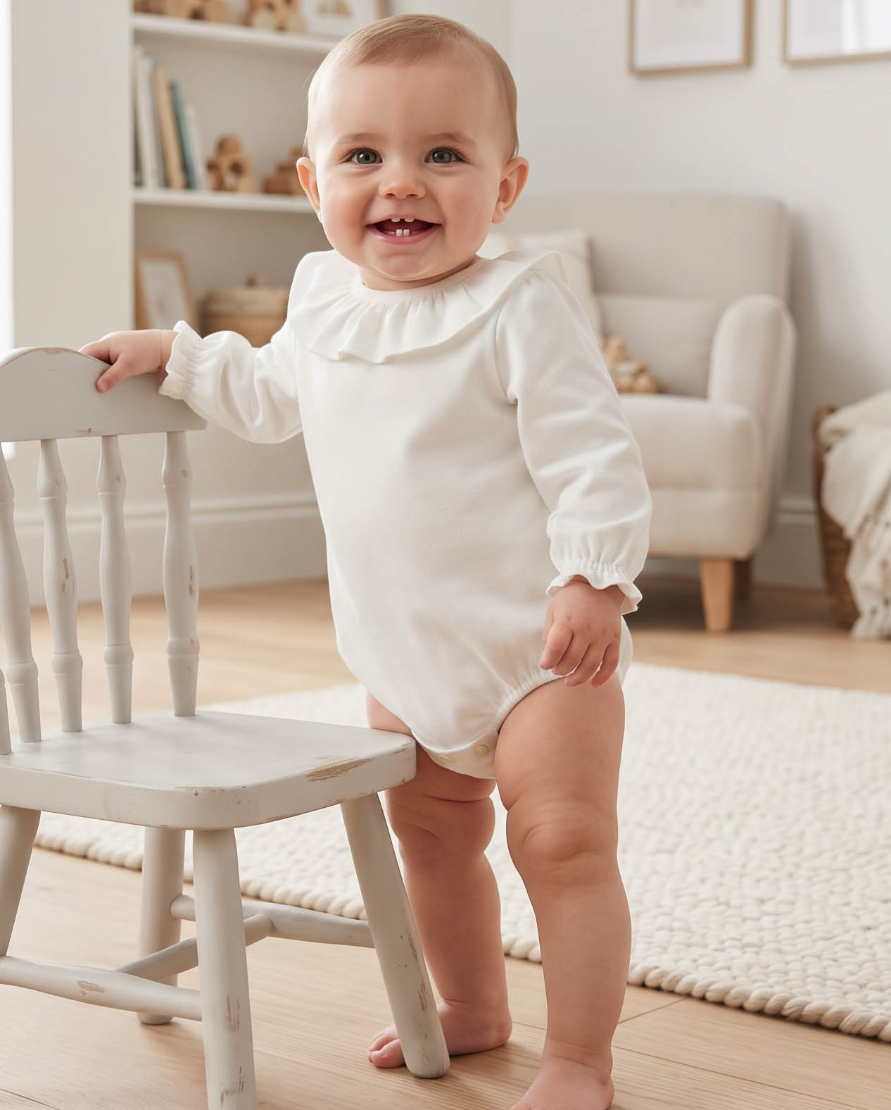 body blouse off white baby