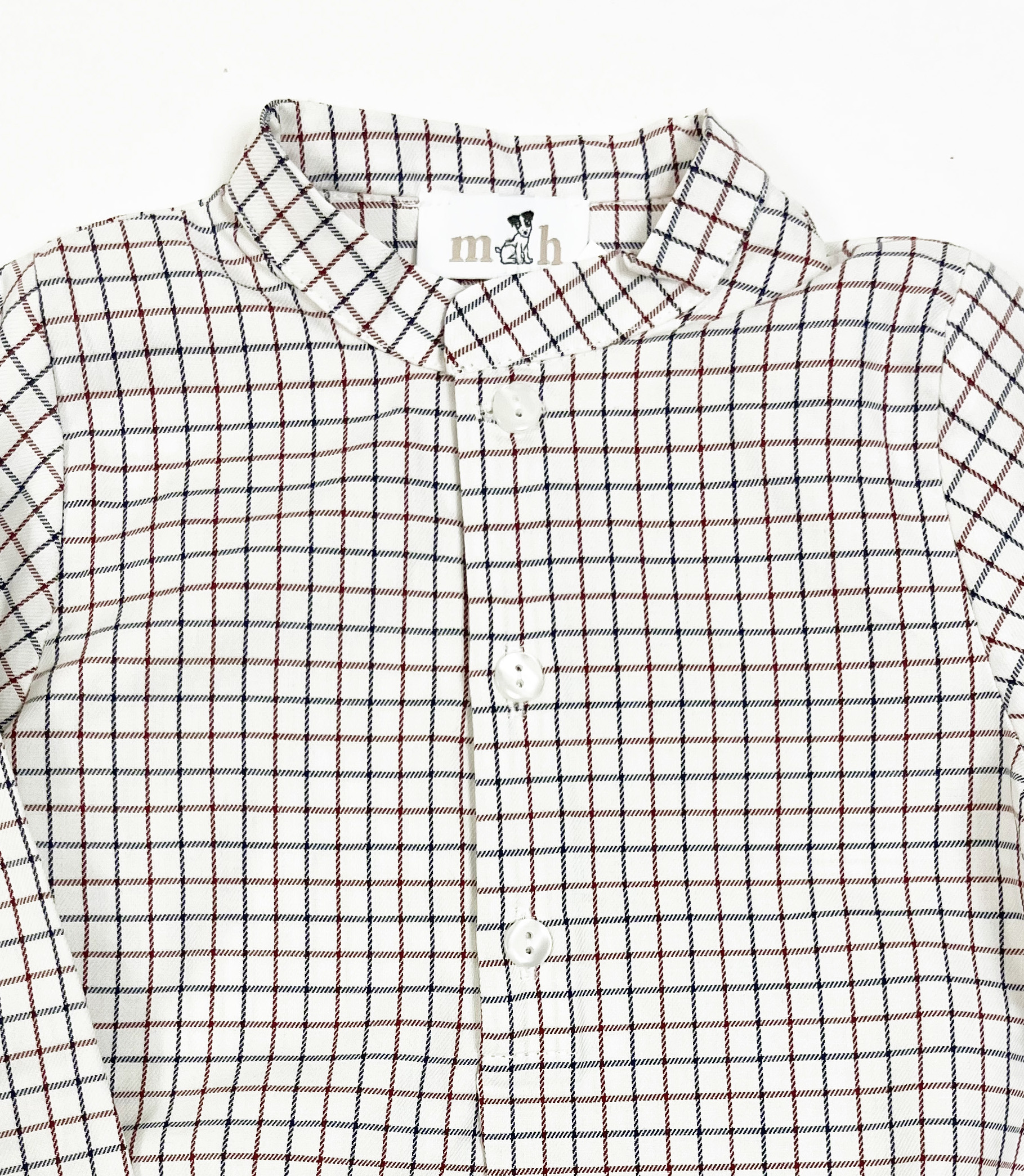 blue burgundy mao shirt body