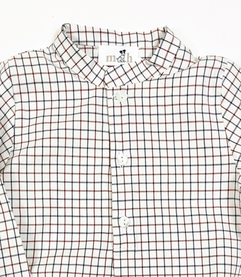 blue burgundy mao shirt body