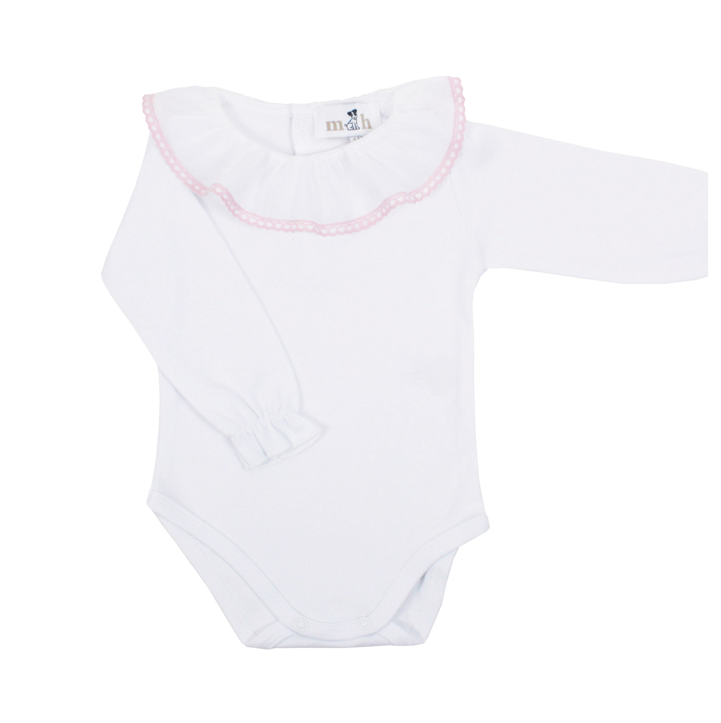 Bodysuit lace batiste in pink