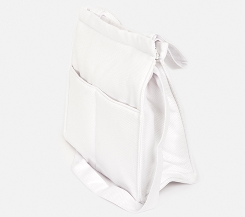 bolsa carrito bebé piqué blanco