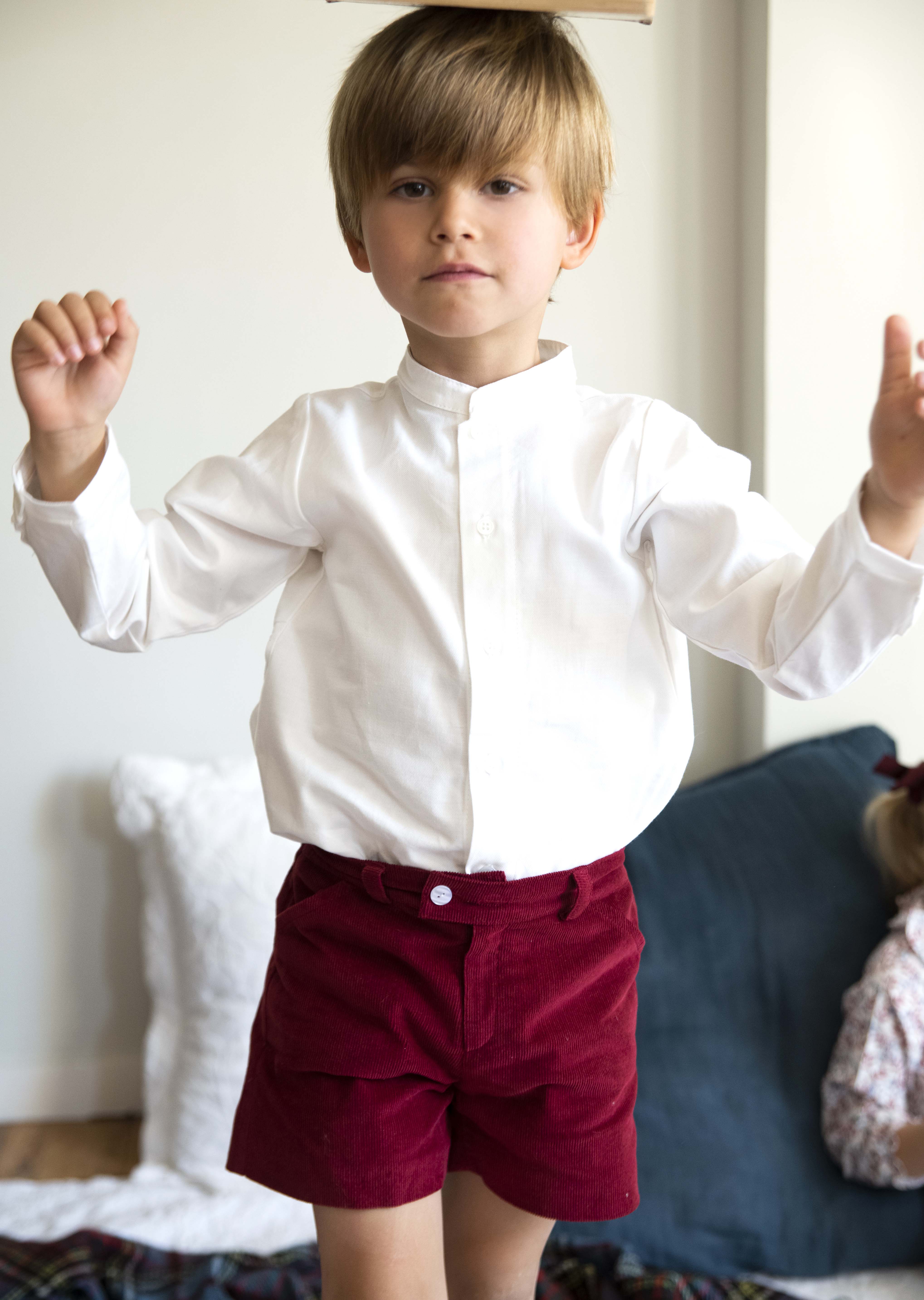 mao shirt white