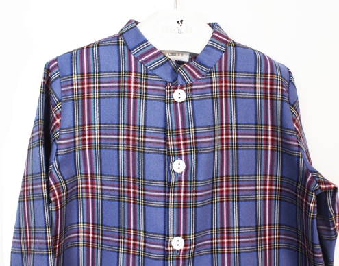shirt blue tartan