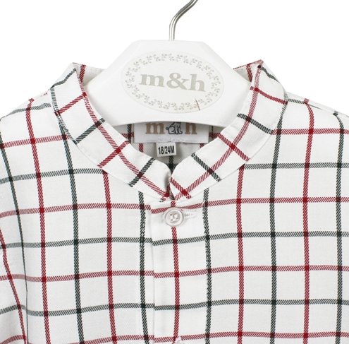 camisa mao verde y burdeos