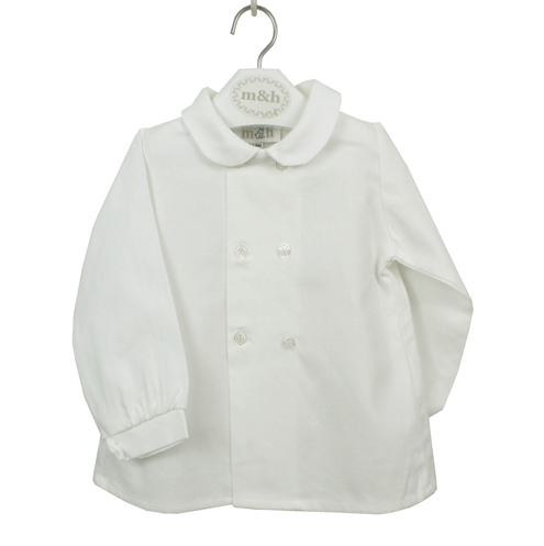 Camisa niño blanco crudo manga larga