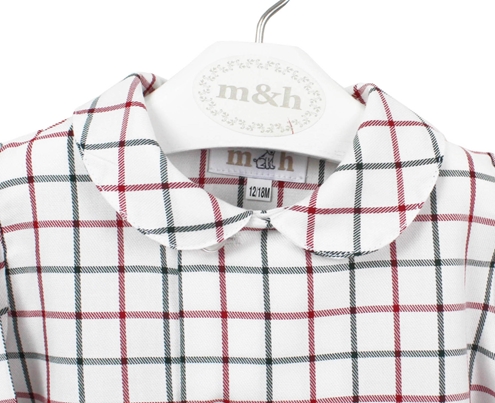 burgundy green shirt