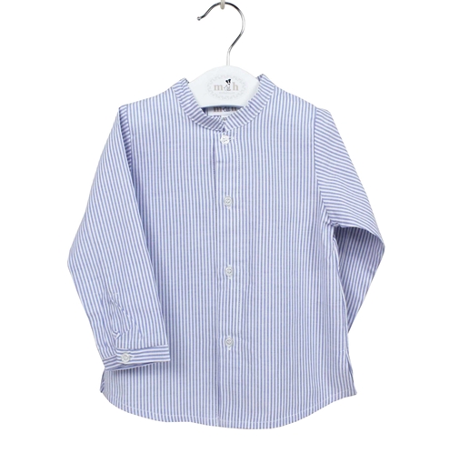 camisa raya azul