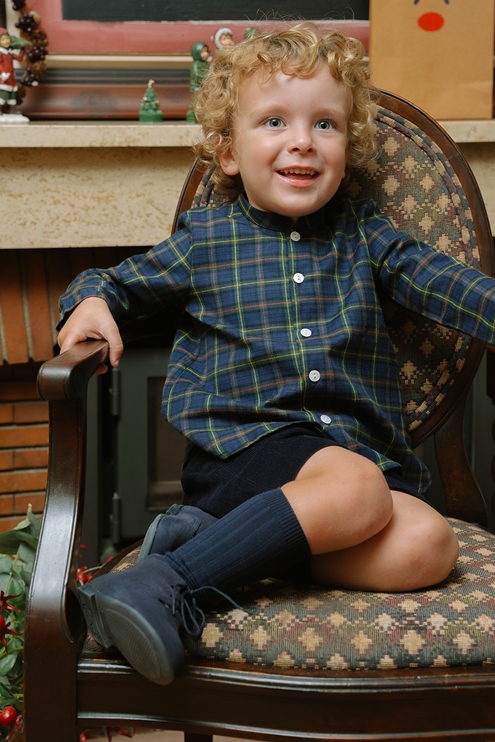 camisa tartan verde