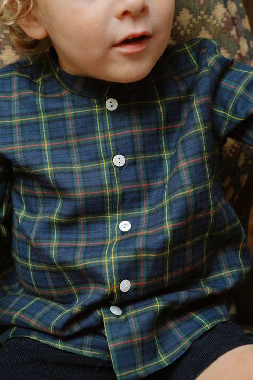 camisa tartan verde