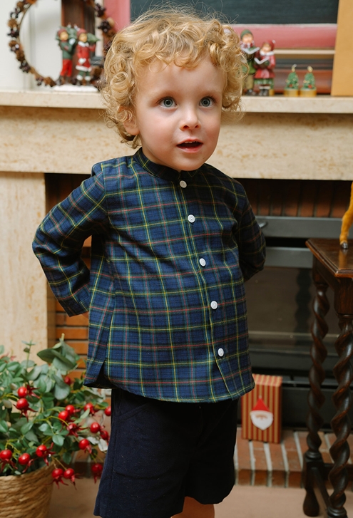 camisa tartan verde
