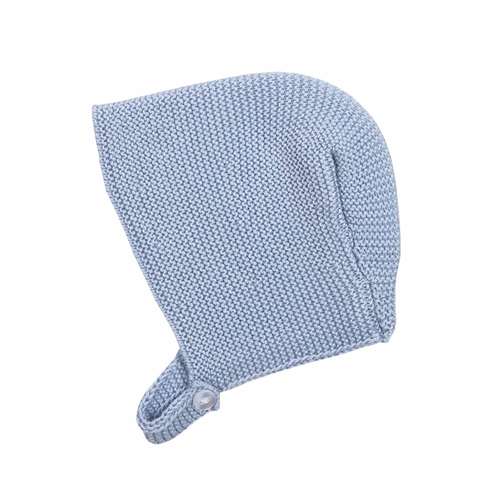Capota azul de punto bobo 