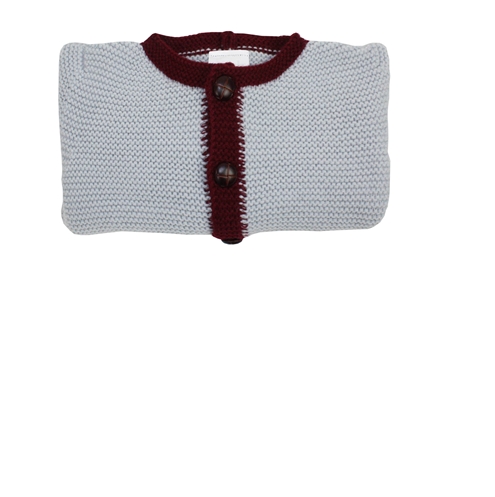 Chaqueta austriaca gris y burdeos