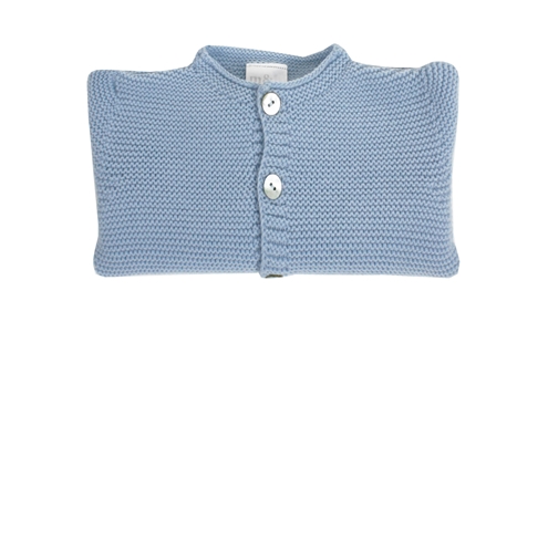Blue knitted baby long cardigan m&h