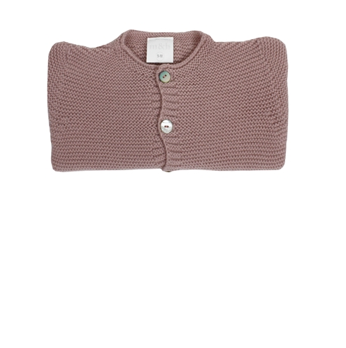 Baby knitted cardigan pastel pink