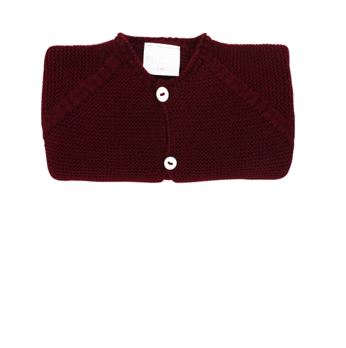 Chaqueta larga punto bobo burdeos