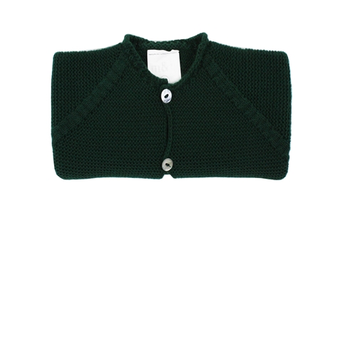 Chaqueta larga punto bobo verde botella