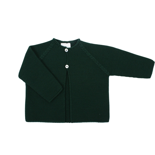 Chaqueta larga verde botella m&h