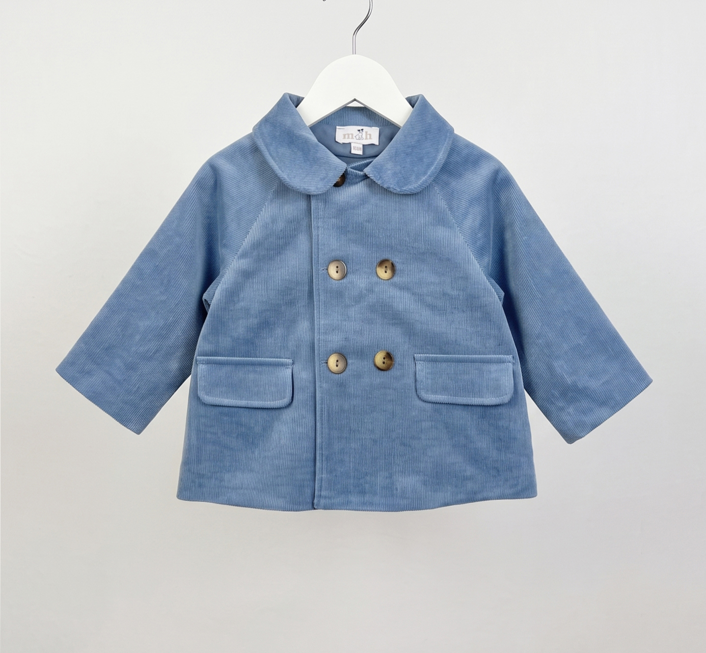 blue corduroy coat baby