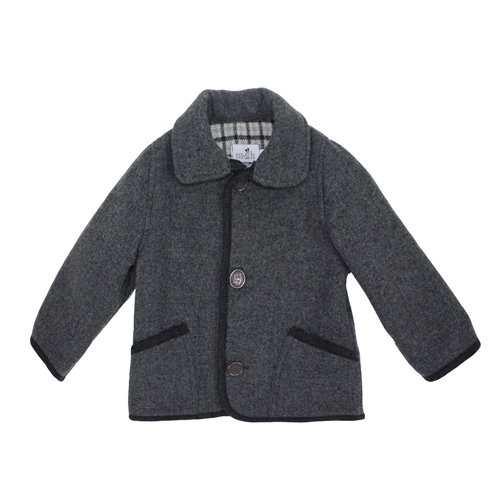Chaquetón gris con bolsillos 