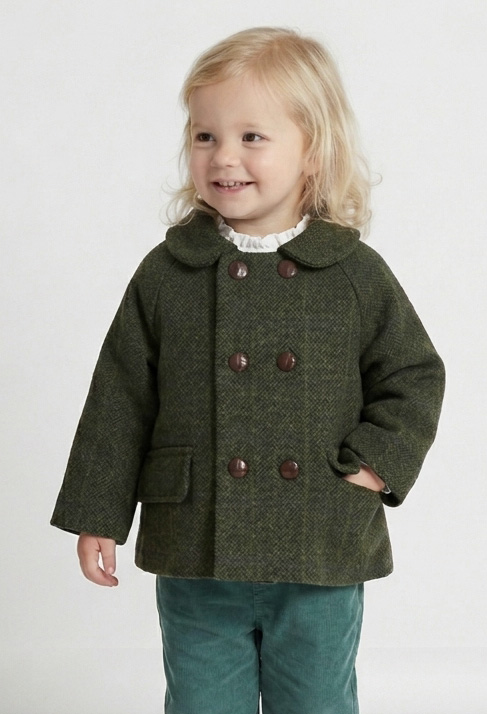 green coat