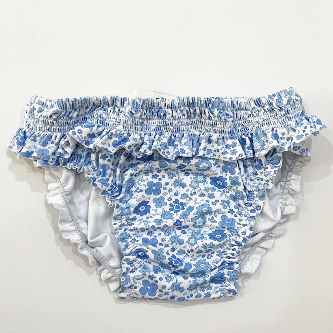 Bloomer swimsuit. Blue print