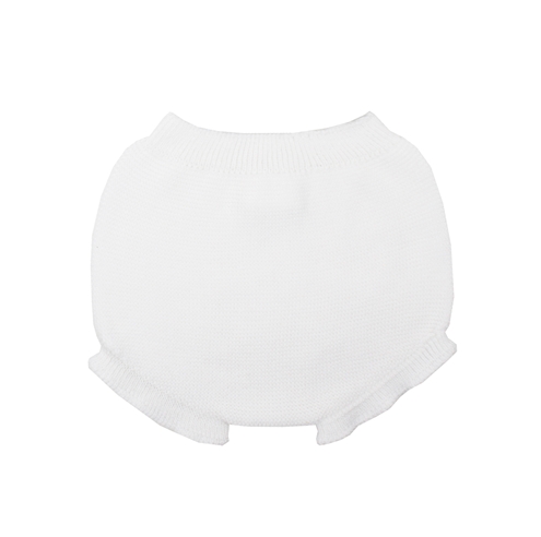 Cubrepañal bebé blanco con volantes 